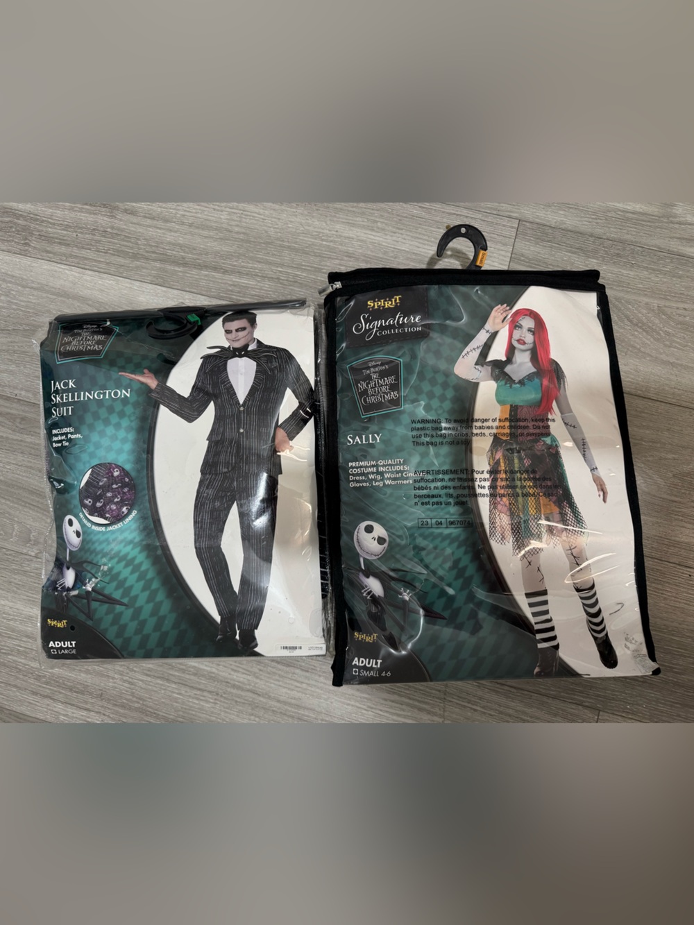 Spirit Jack Skellington & Sally Costume Set - Read Description